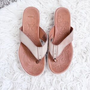 BOC Aimee Leather Flip Flop Sandals Size 9